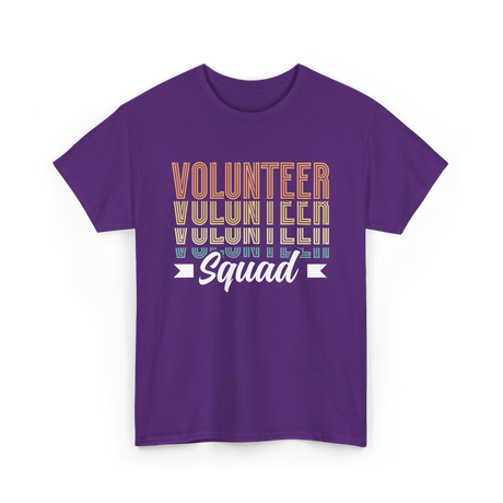 Volunteer Squad Volunteer Team T-Shirt - Purple