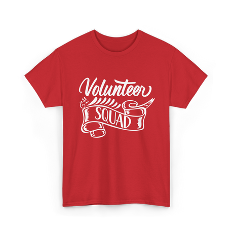 Volunteer Squad Volunteer Team T-Shirt - Red