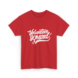 Volunteer Squad Volunteering Community T-Shirt - Red