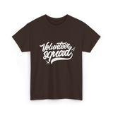 Volunteer Squad Volunteering Community T-Shirt - Dark Chocolate
