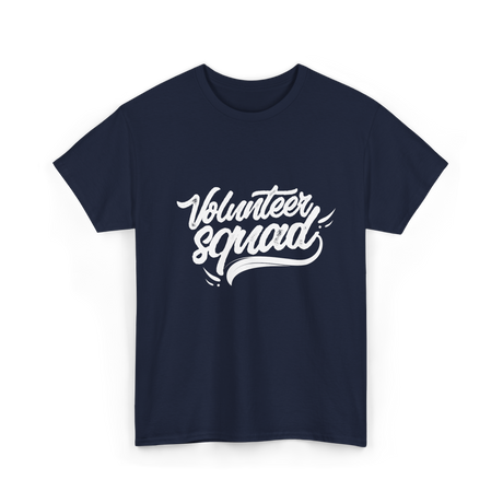 Volunteer Squad Volunteering Community T-Shirt - Navy