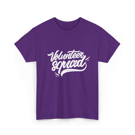 Volunteer Squad Volunteering Community T-Shirt - Purple