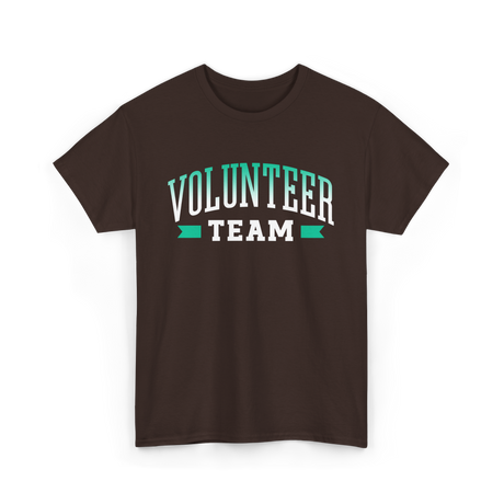 Volunteer Team Volunteer Service T-Shirt - Dark Chocolate