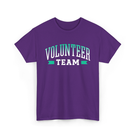 Volunteer Team Volunteer Service T-Shirt - Purple