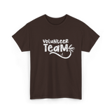 Volunteer Team Volunteer Support T-Shirt - Dark Chocolate