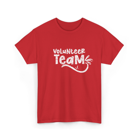 Volunteer Team Volunteer Support T-Shirt - Red