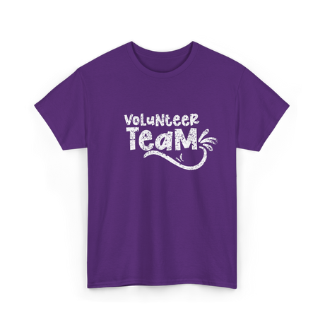 Volunteer Team Volunteer Support T-Shirt - Purple