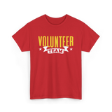 Volunteer Team Volunteer Work T-Shirt - Red