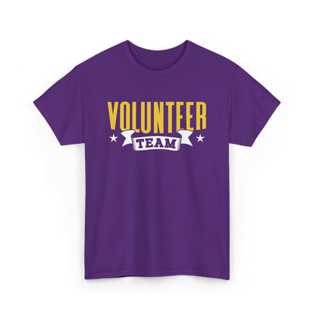 Volunteer Team Volunteer Work T-Shirt - Purple