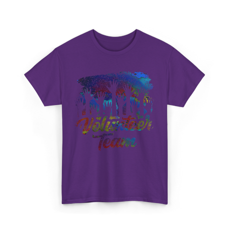 Volunteer Team Volunteering Community T-Shirt - Purple