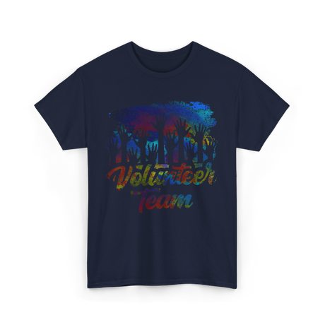 Volunteer Team Volunteering Community T-Shirt - Navy