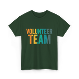 Volunteer Team Volunteering Community T-Shirt - Forest Green