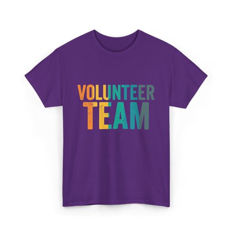 Volunteer Team Volunteering Community T-Shirt - Purple