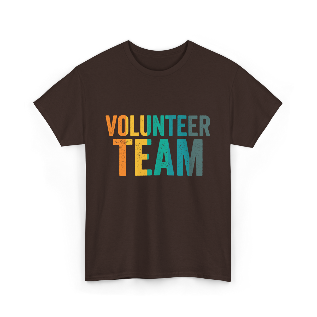 Volunteer Team Volunteering Community T-Shirt - Dark Chocolate