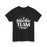 Volunteer Team Volunteering Helpers T-Shirt - Black