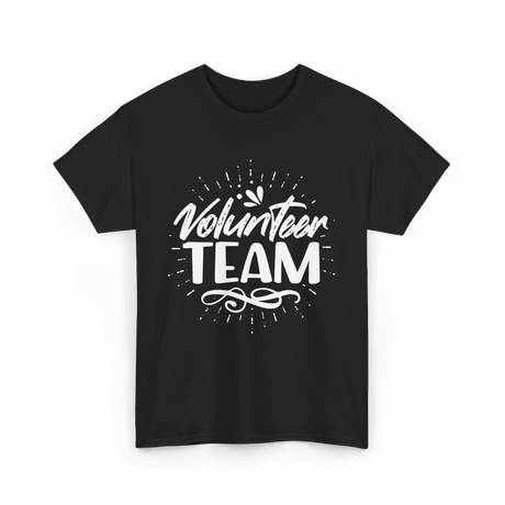 Volunteer Team Volunteering Helpers T-Shirt - Black