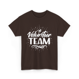 Volunteer Team Volunteering Helpers T-Shirt - Dark Chocolate