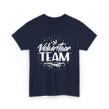 Volunteer Team Volunteering Helpers T-Shirt - Navy