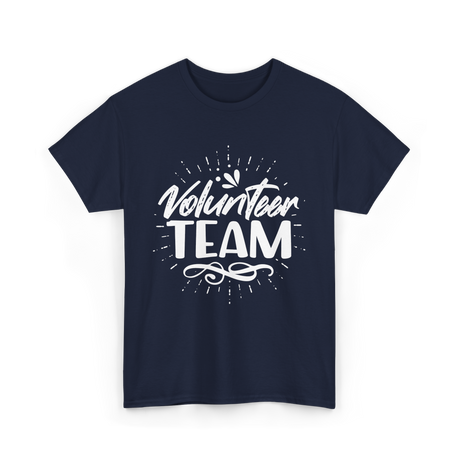 Volunteer Team Volunteering Helpers T-Shirt - Navy