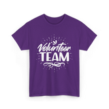 Volunteer Team Volunteering Helpers T-Shirt - Purple