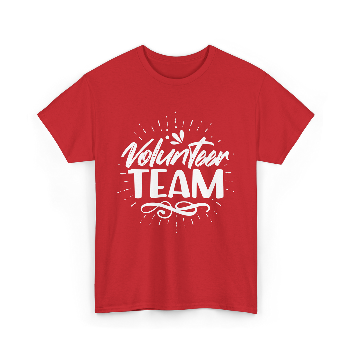 Volunteer Team Volunteering Helpers T-Shirt - Red