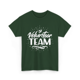 Volunteer Team Volunteering Helpers T-Shirt - Forest Green