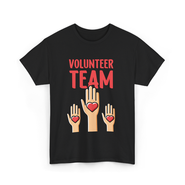 Volunteer Team Volunteering T-Shirt - Black