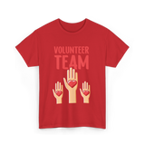 Volunteer Team Volunteering T-Shirt - Red