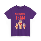 Volunteer Team Volunteering T-Shirt - Purple