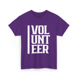 Volunteer Volunteer Work Community Service T-Shirt - Purple