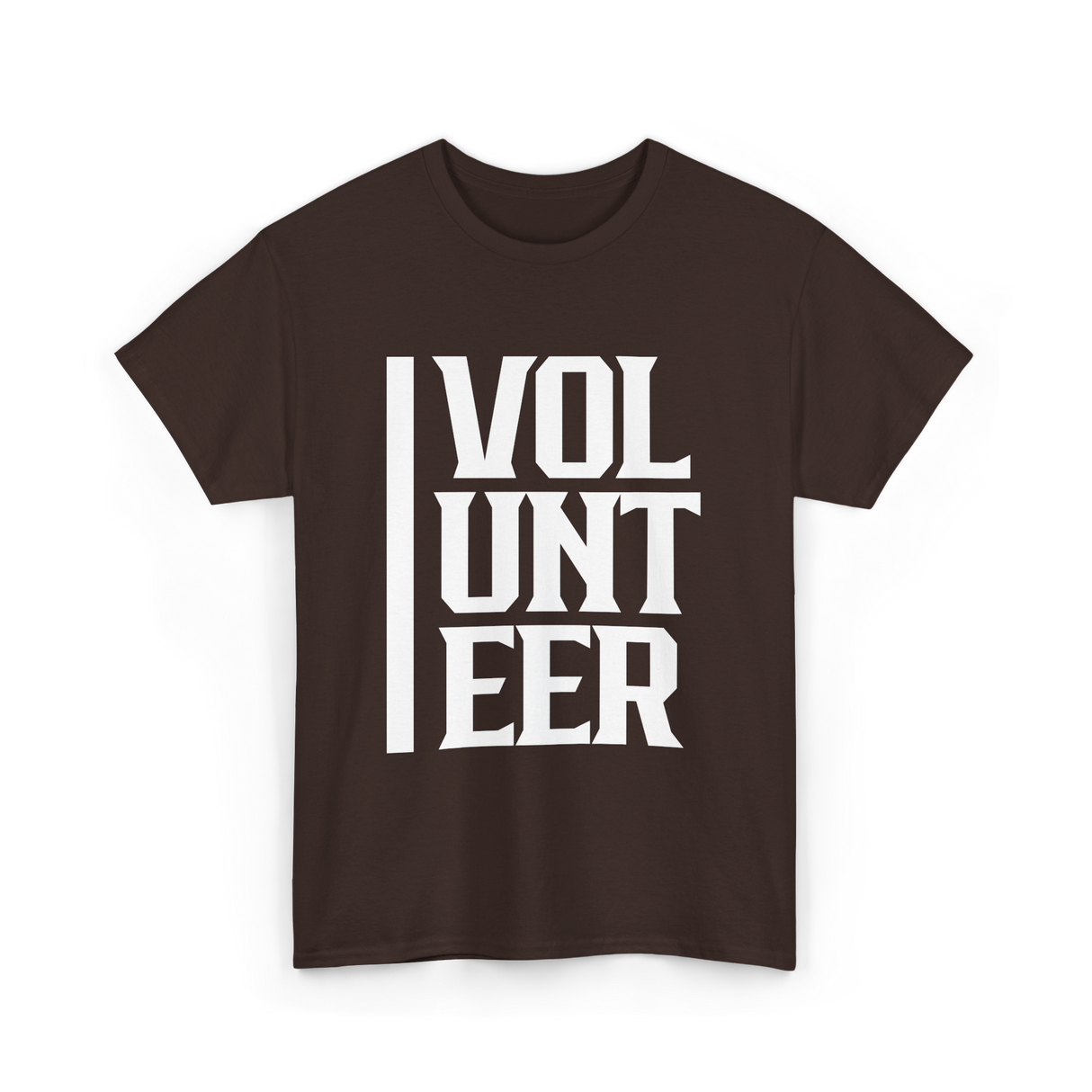 Volunteer Volunteer Work Community Service T-Shirt - Dark Chocolate