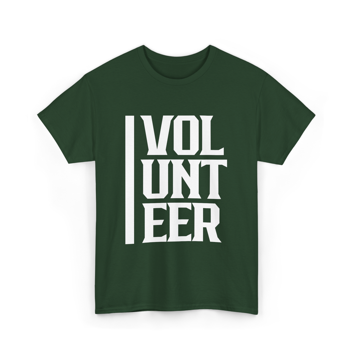 Volunteer Volunteer Work Community Service T-Shirt - Forest Green