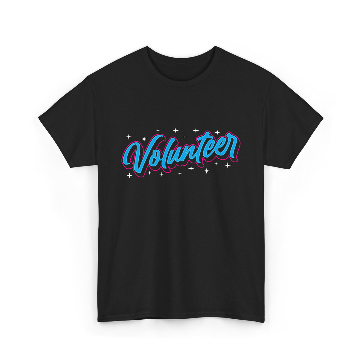 Volunteer Volunteer Work Community T-Shirt - Black