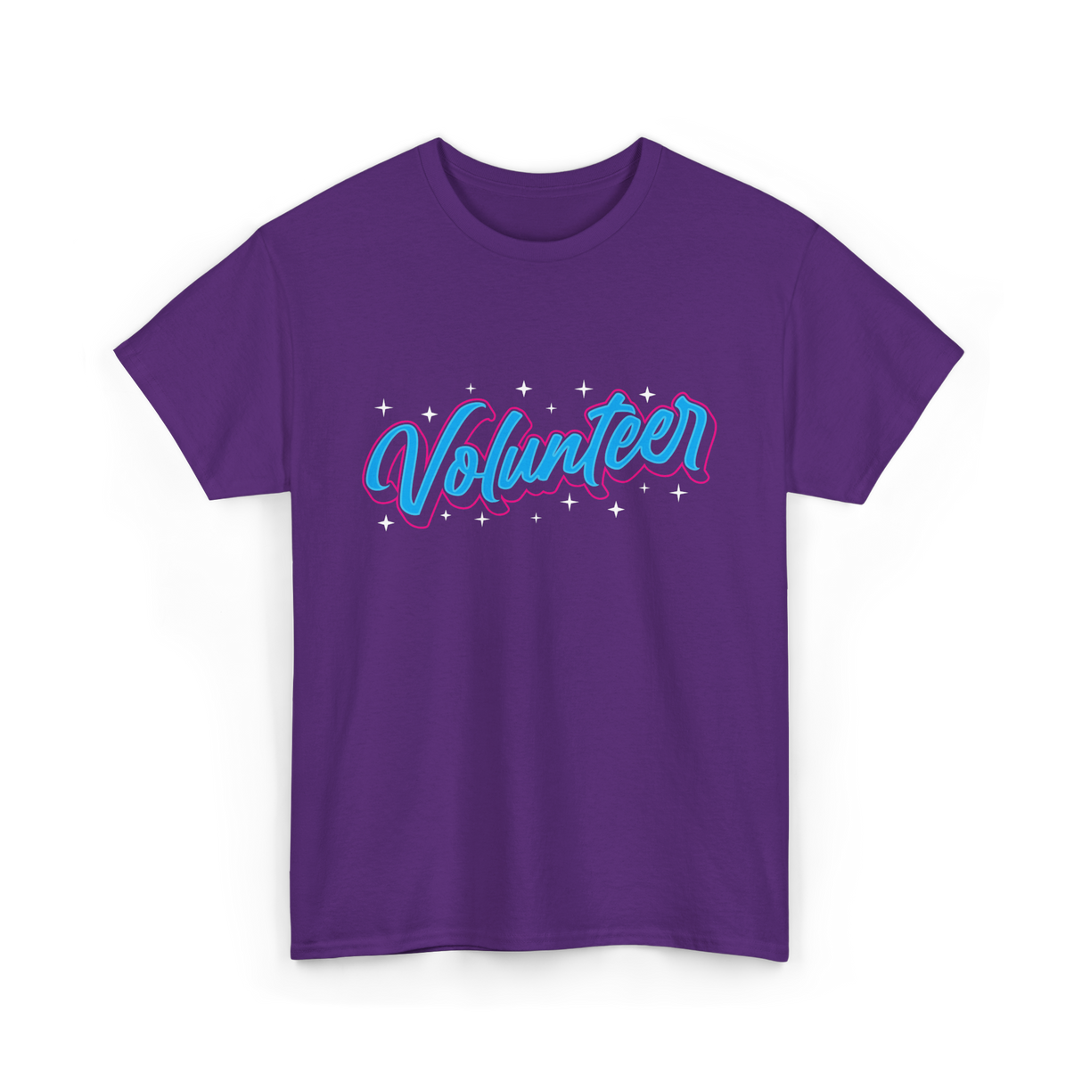 Volunteer Volunteer Work Community T-Shirt - Purple