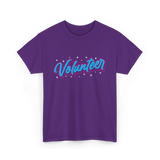 Volunteer Volunteer Work Community T-Shirt - Purple