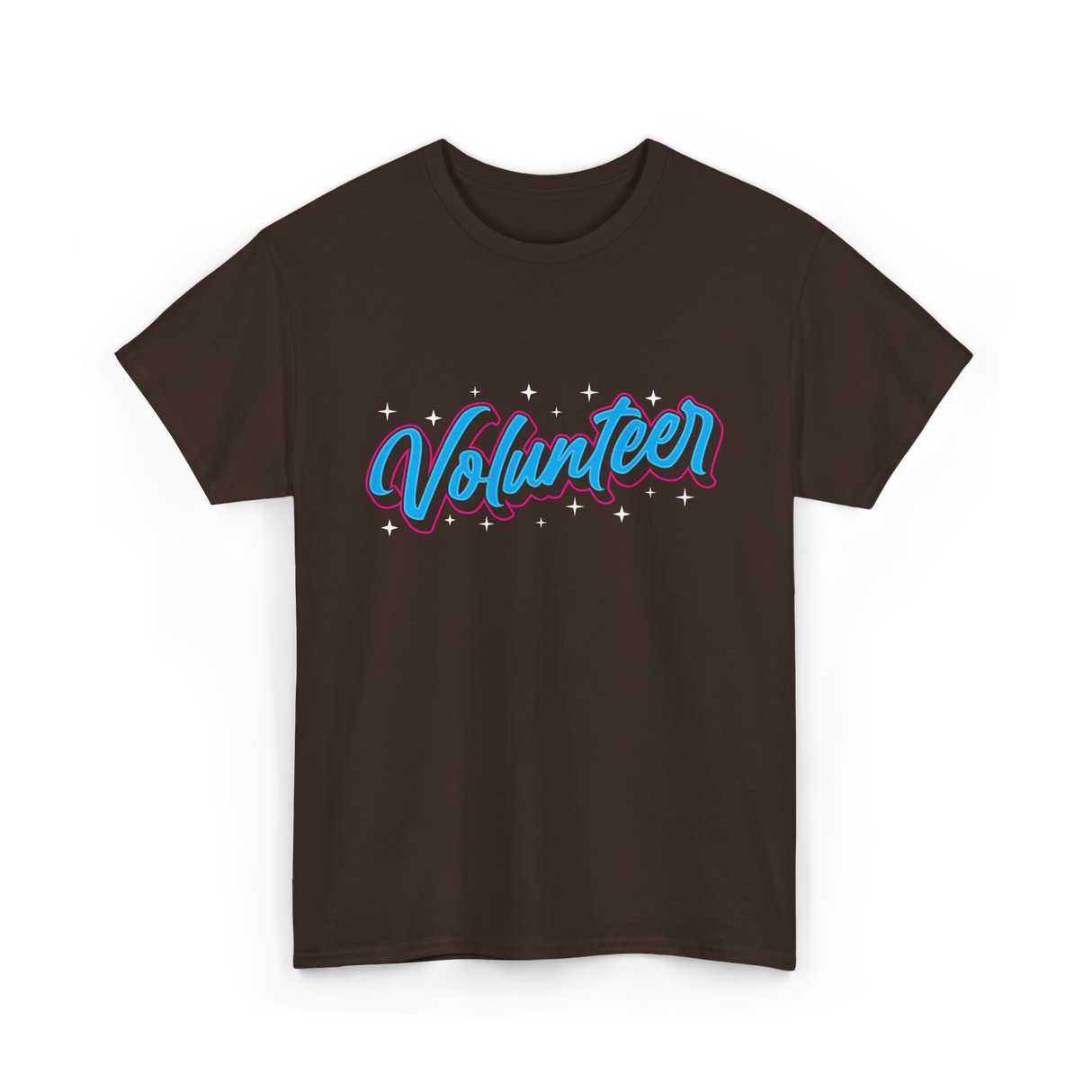 Volunteer Volunteer Work Community T-Shirt - Dark Chocolate