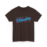 Volunteer Volunteer Work Community T-Shirt - Dark Chocolate