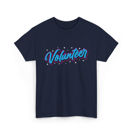 Volunteer Volunteer Work Community T-Shirt - Navy