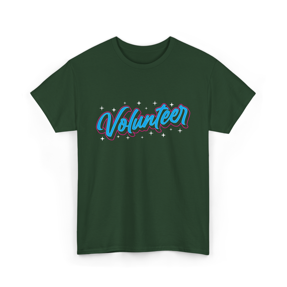 Volunteer Volunteer Work Community T-Shirt - Forest Green