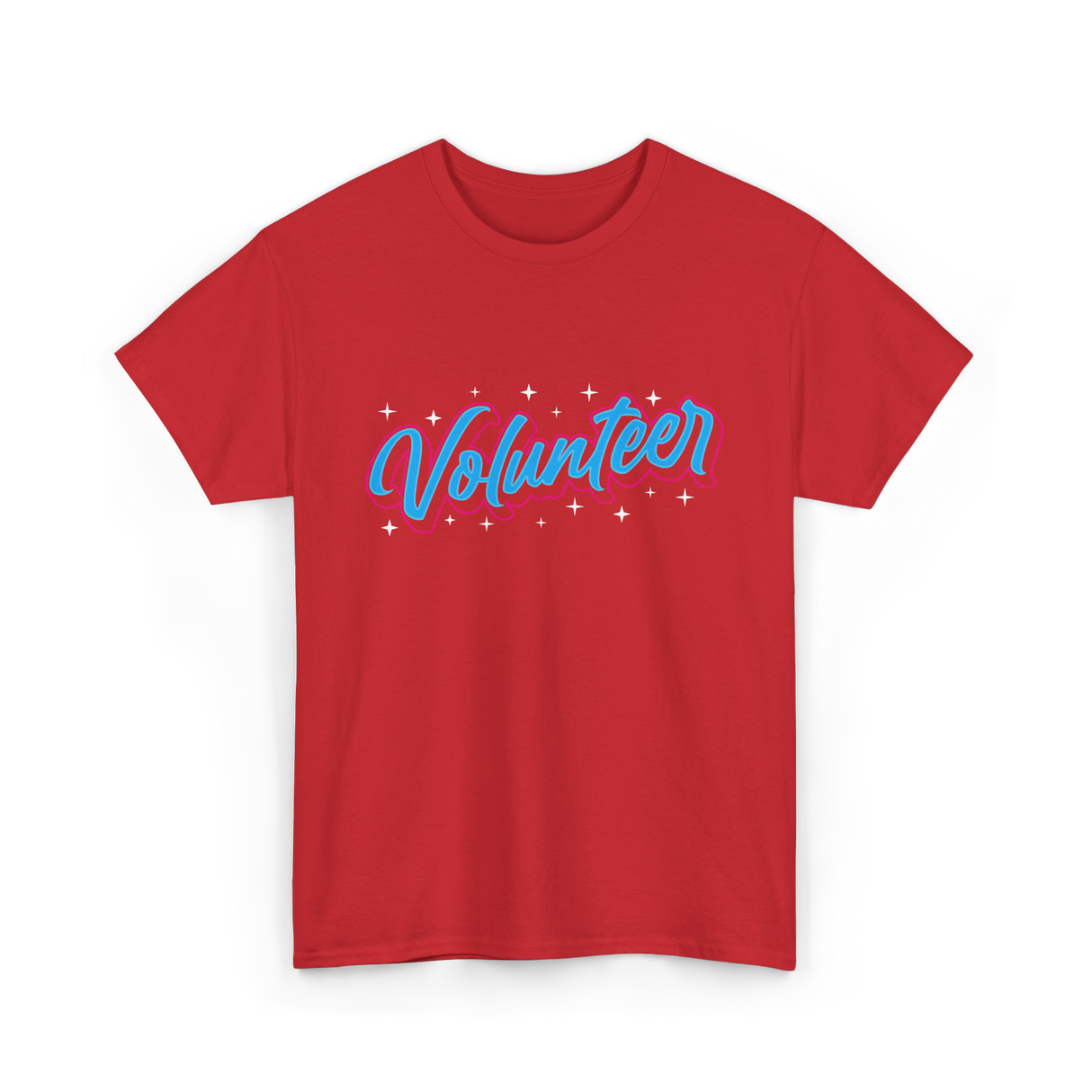 Volunteer Volunteer Work Community T-Shirt - Red