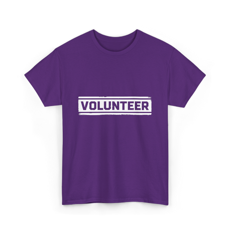 Volunteer Volunteer Work T-Shirt - Purple