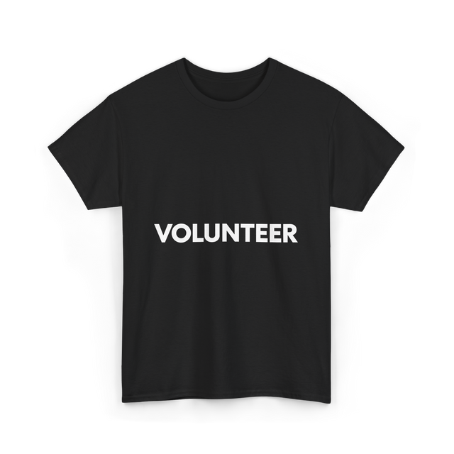 Volunteer Volunteering Community Service T-Shirt - Black