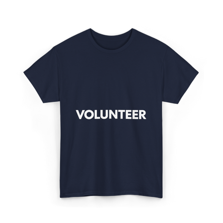 Volunteer Volunteering Community Service T-Shirt - Navy