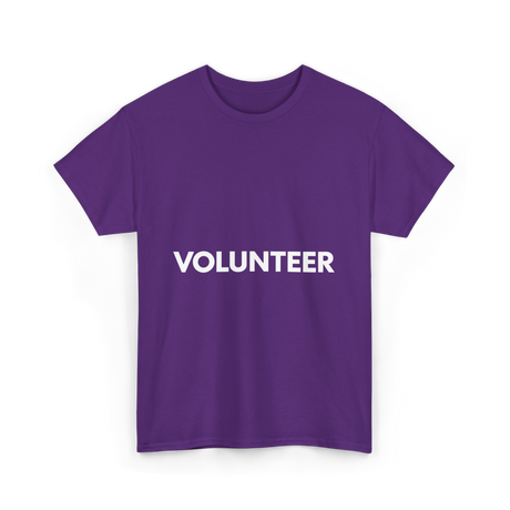 Volunteer Volunteering Community Service T-Shirt - Purple