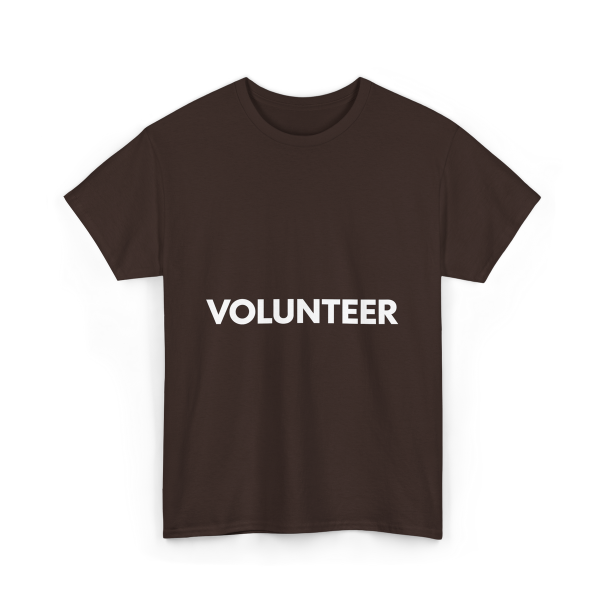 Volunteer Volunteering Community Service T-Shirt - Dark Chocolate