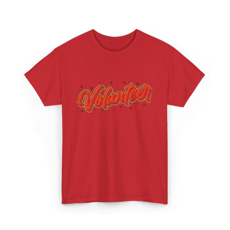 Volunteer Volunteerism Community Service T-Shirt - Red