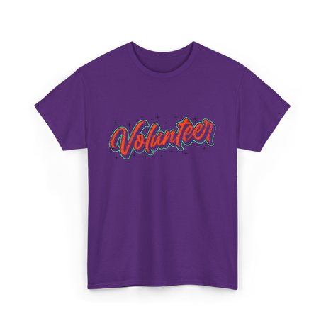 Volunteer Volunteerism Community Service T-Shirt - Purple