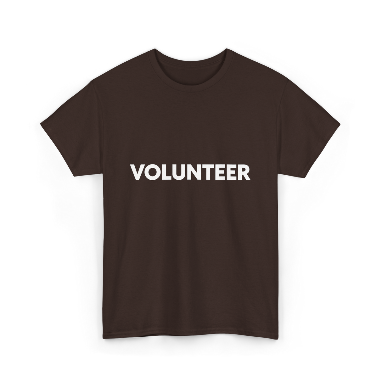 Volunteer Volunteerism Helping Community T-Shirt - Dark Chocolate