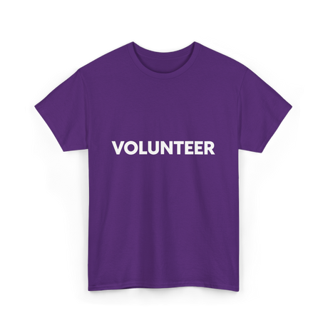 Volunteer Volunteerism Helping Community T-Shirt - Purple