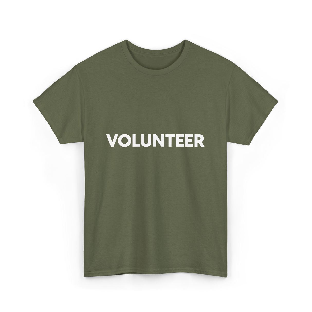 Volunteer Volunteerism Helping Community T-Shirt - Military Green